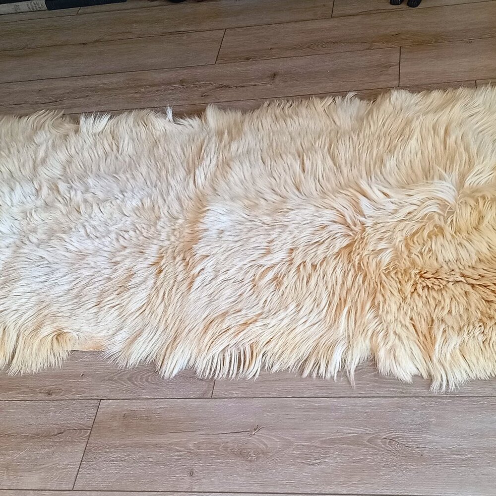 Large fur rug